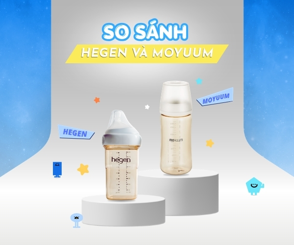 SO SÁNH BÌNH SỮA HEGEN VÀ MOYUUM: LOẠI NÀO TỐT HƠN CHO BÉ?