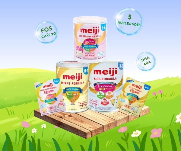 Các dòng sản phẩm của sữa Meiji