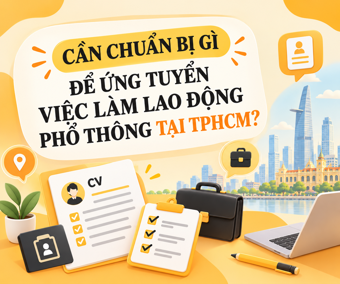 CẦN CHUẨN BỊ GÌ ĐỂ ỨNG TUYỂN VIỆC LÀM LAO ĐỘNG PHỔ THÔNG TẠI TPHCM?