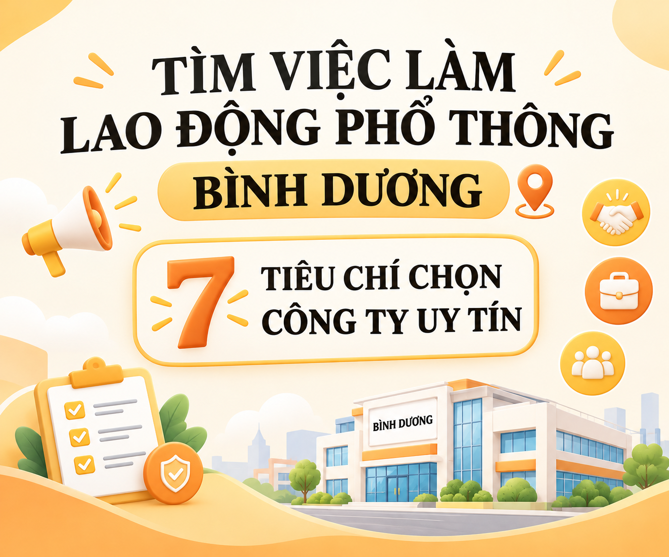 TÌM VIỆC LÀM LAO ĐỘNG PHỔ THÔNG BÌNH DƯƠNG: 7 TIÊU CHÍ CHỌN CÔNG TY UY TÍN