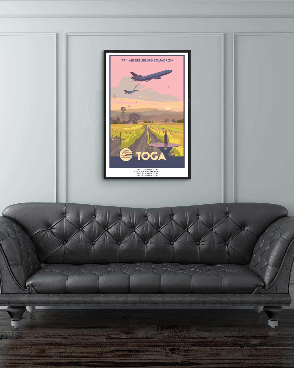 Personalized Mat Style Travis AFB 79th ARS "TOGA" Art
