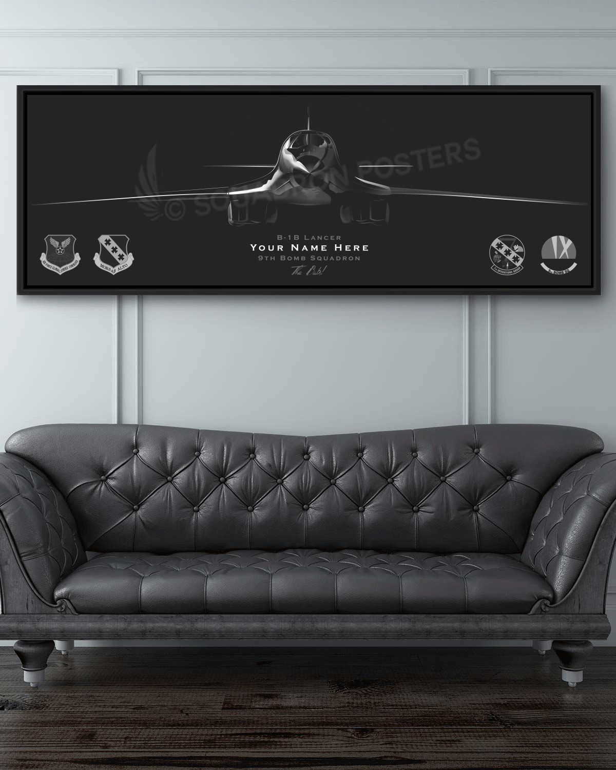 9th Bomb Squadron B-1B Lithograph