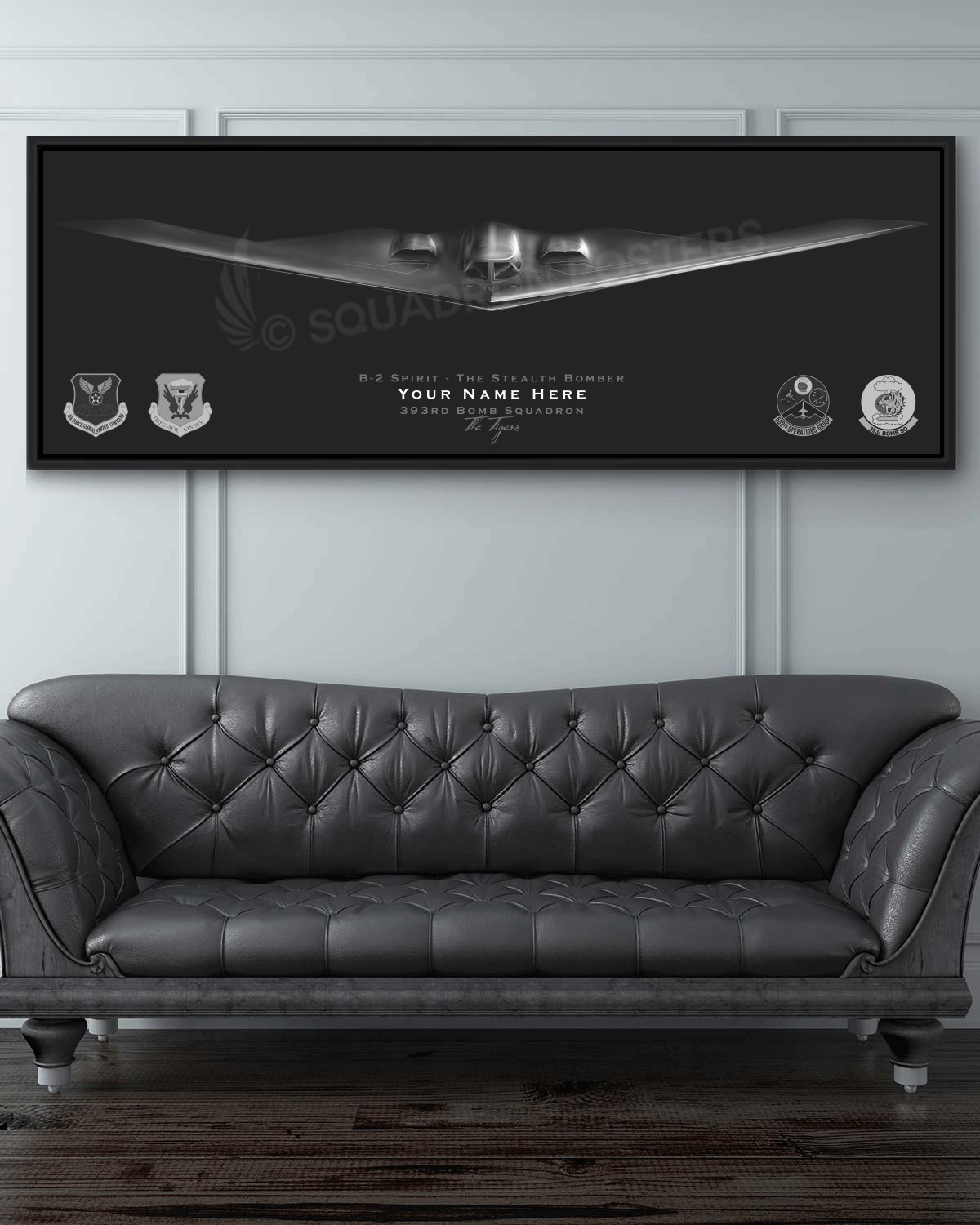 393rd Bomb Squadron B-2 Lithograph