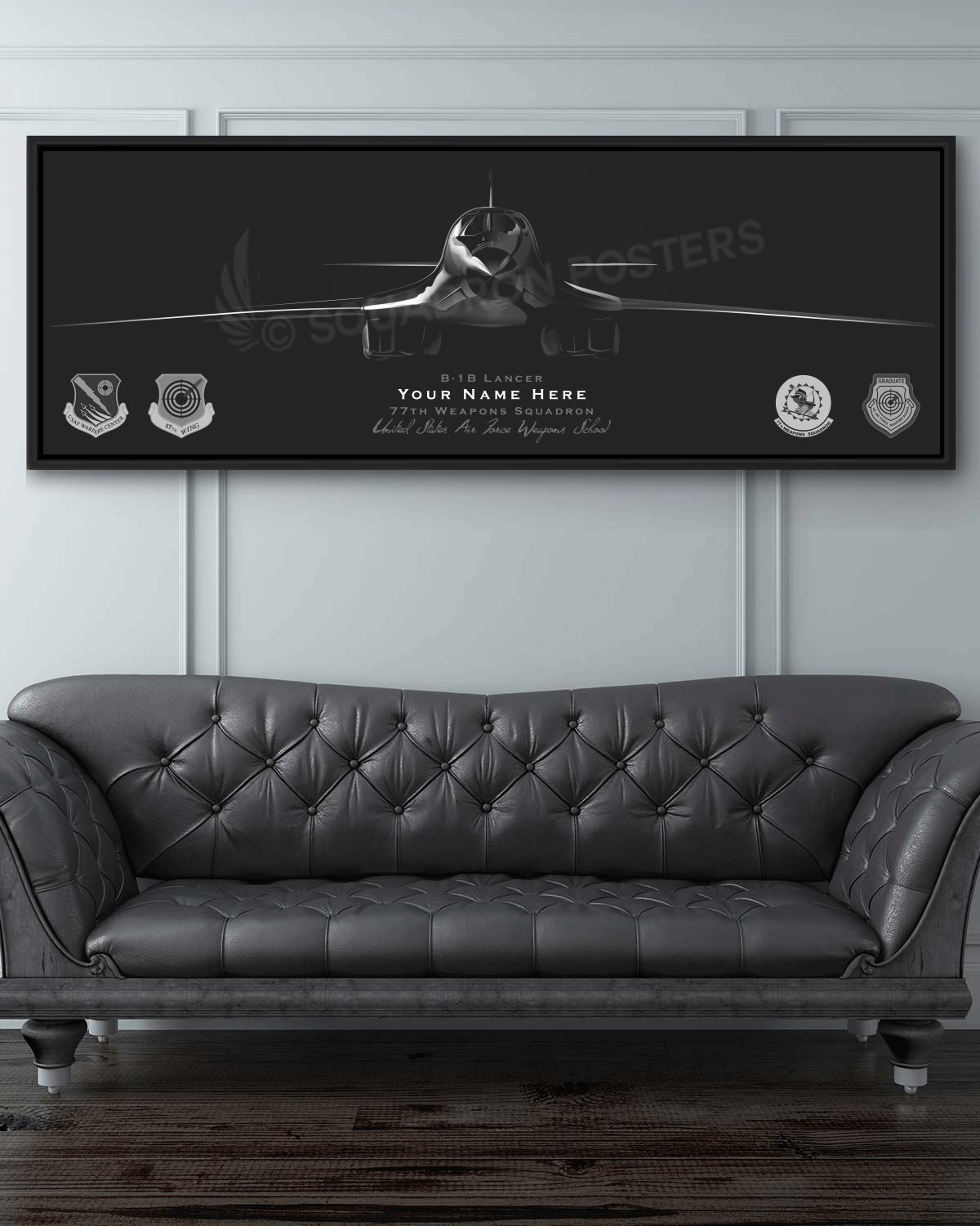 77th Weapons Squadron B-1B Lithograph