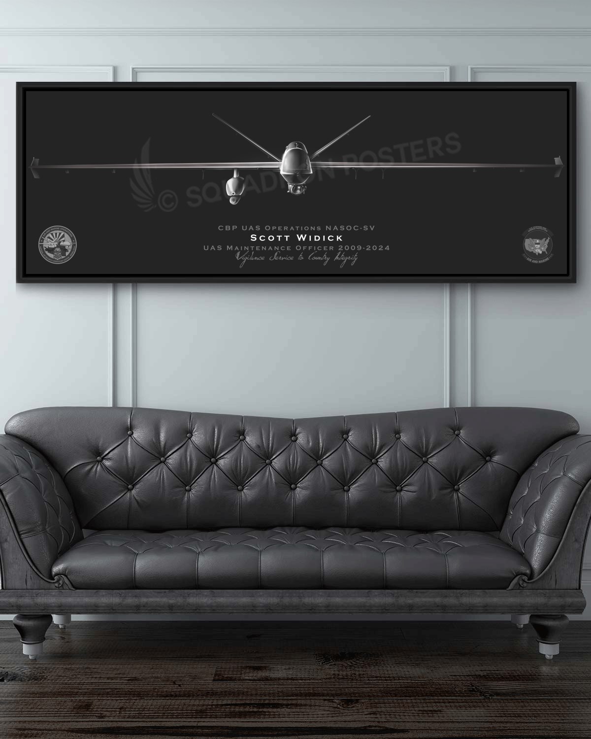 MQ-9 Reaper CBP UAS Operations NASOC-SV Jet Black