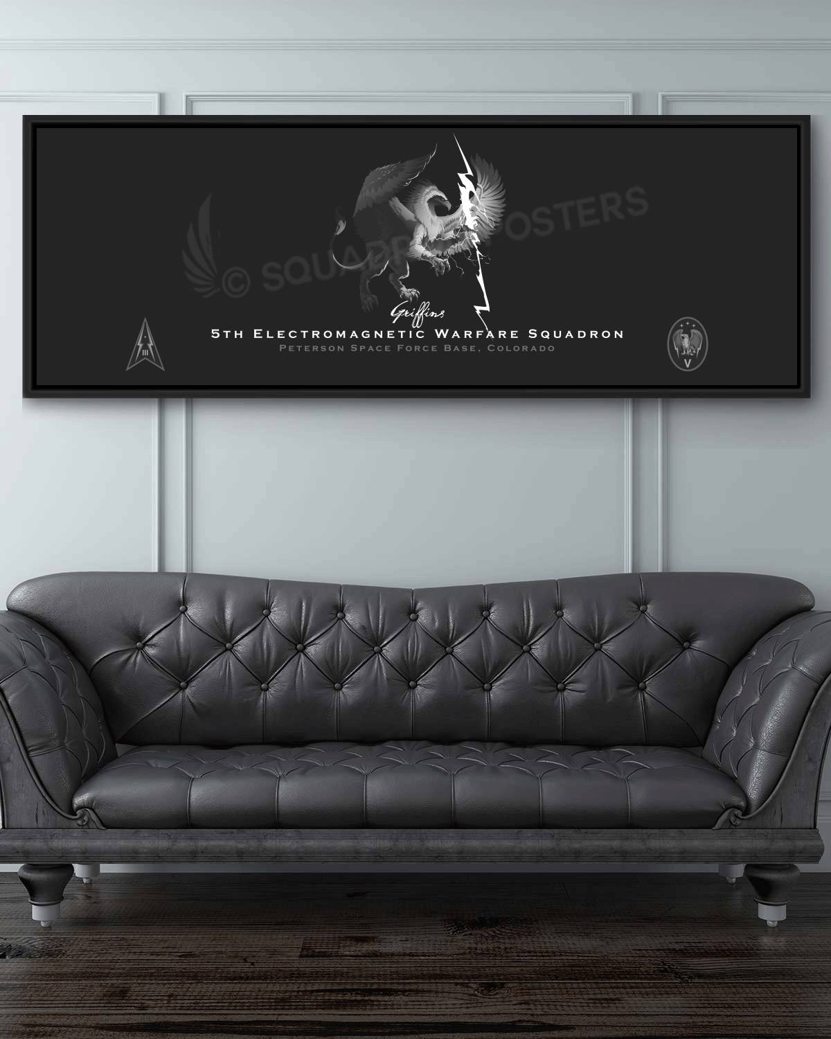 5th EWS Griffins Jet Black Lithograph