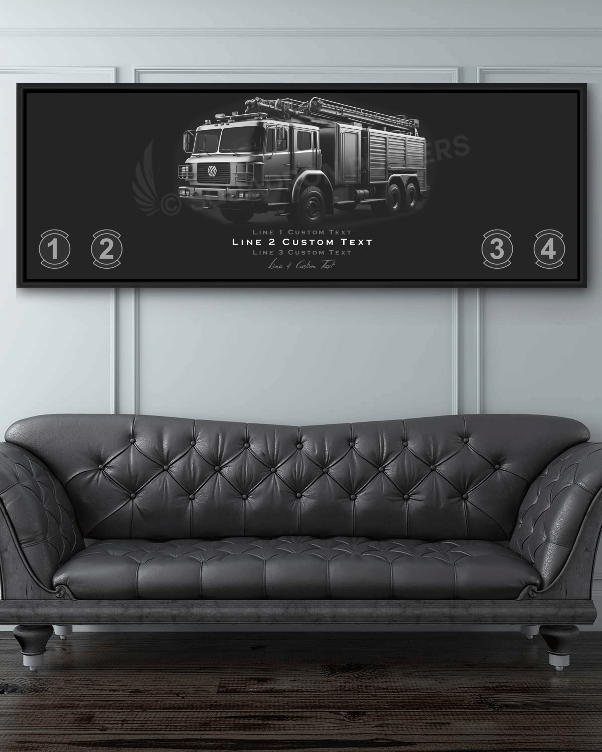 Type 1 Fire Engine Personalized Jet Black