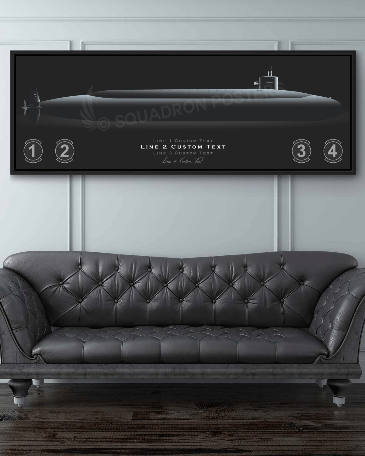 Ohio Class Sub Personalized Jet Black