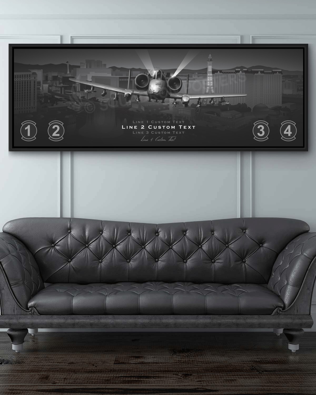 Las Vegas A-10 Personalized Jet Black