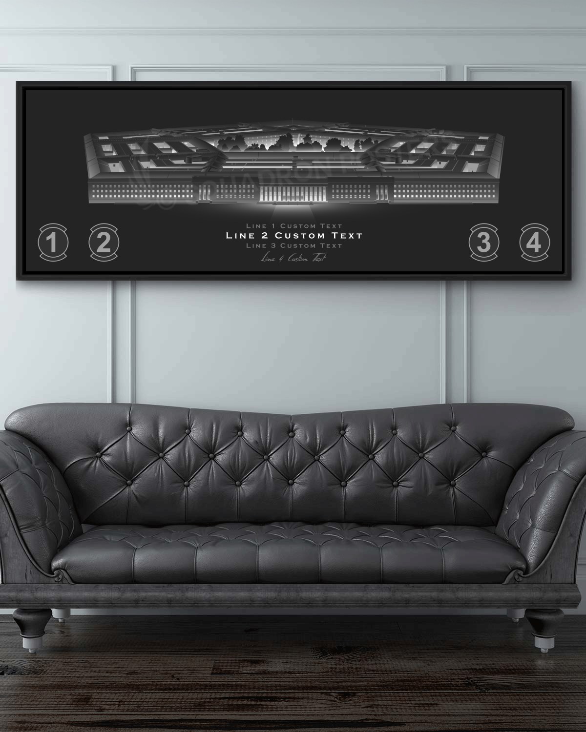 Pentagon Personalized Jet Black