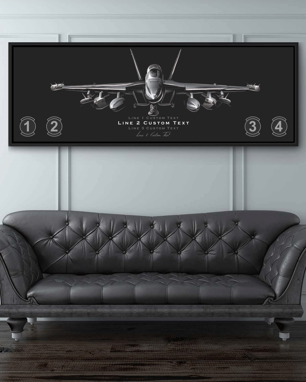 F-18 Super Hornet Personalized Jet Black