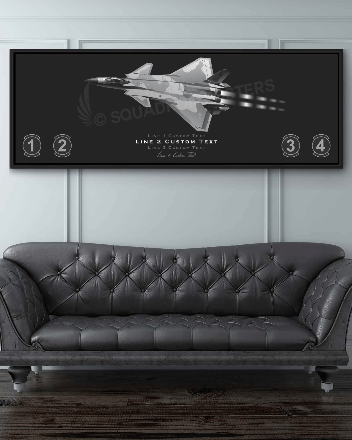 J-20 Mighty Dragon Personalized Jet Black