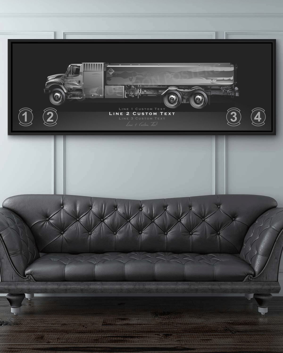 JP-8 Fuel Truck Personalized Jet Black