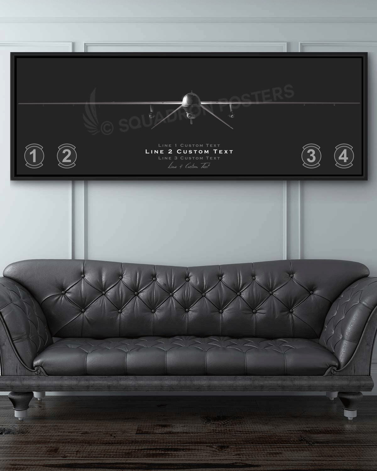 MQ-1 Predator Personalized Jet Black