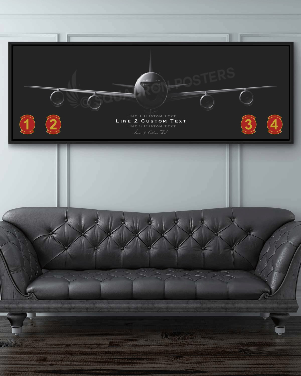 KC-135 Personalized Jet Black - Color Patches