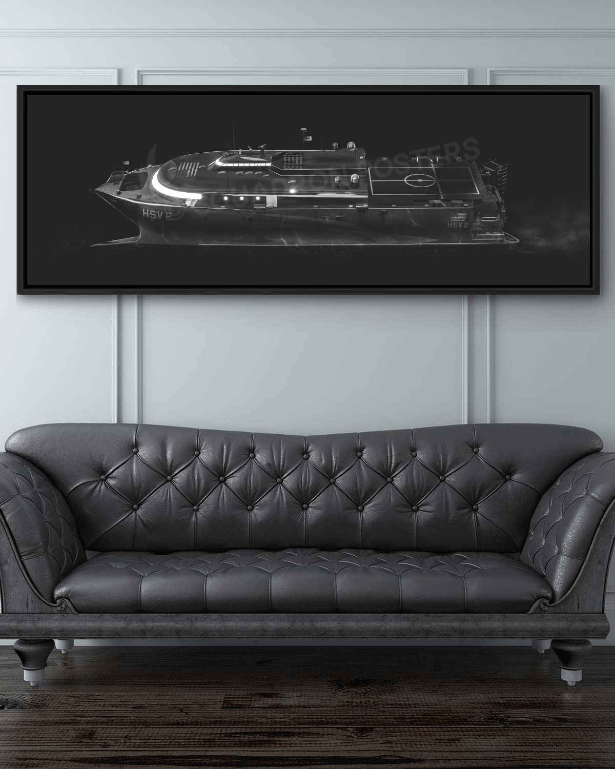 HSV-2 Swift Jet Black Super Wide Lithograph