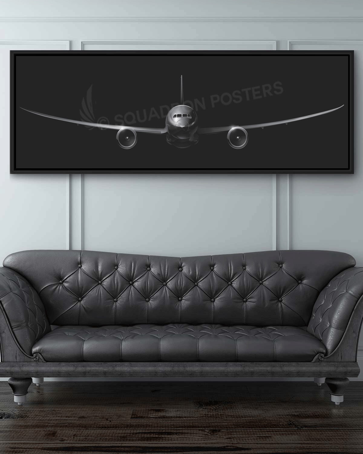 787 Dreamliner Jet Black Super Wide Lithograph