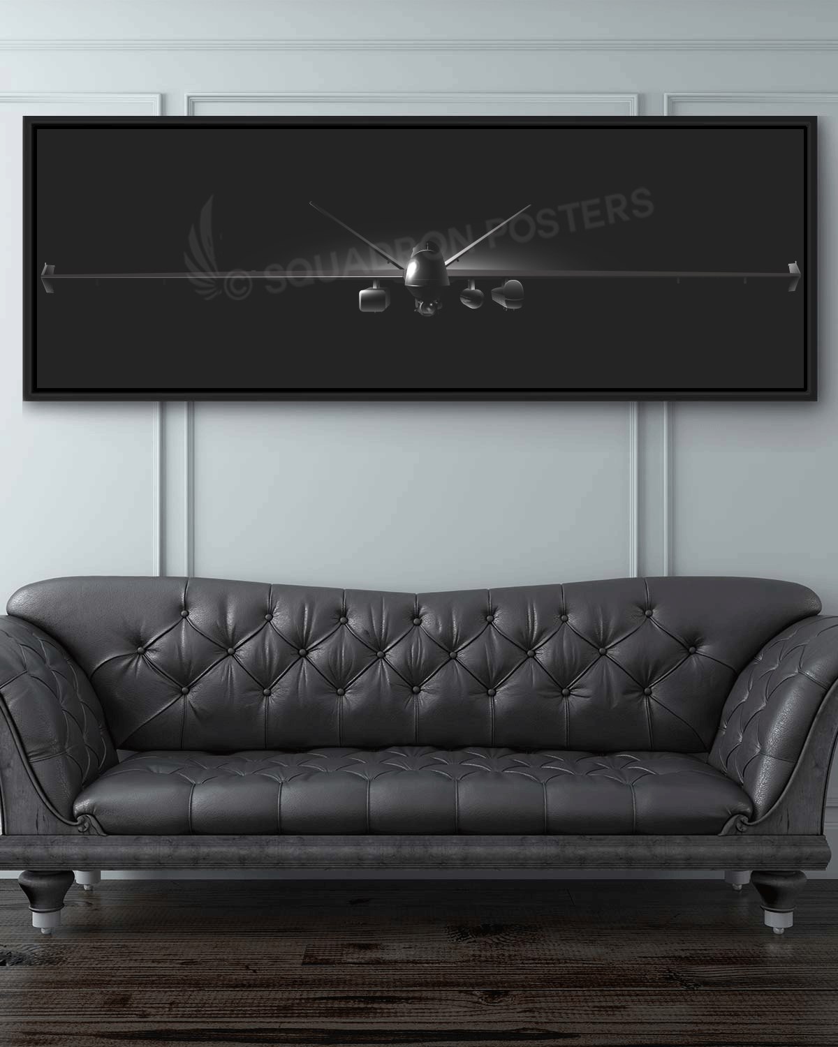 USMC MUX-MALE MQ-9A Jet Black Lithograph