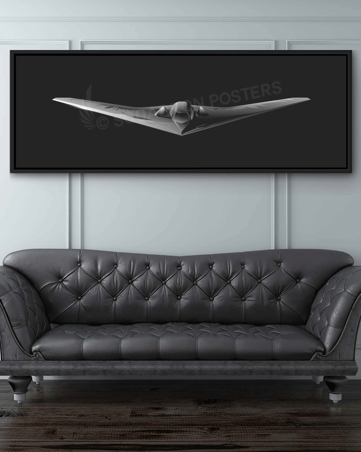 RQ-170 Sentinel Jet Black Lithograph