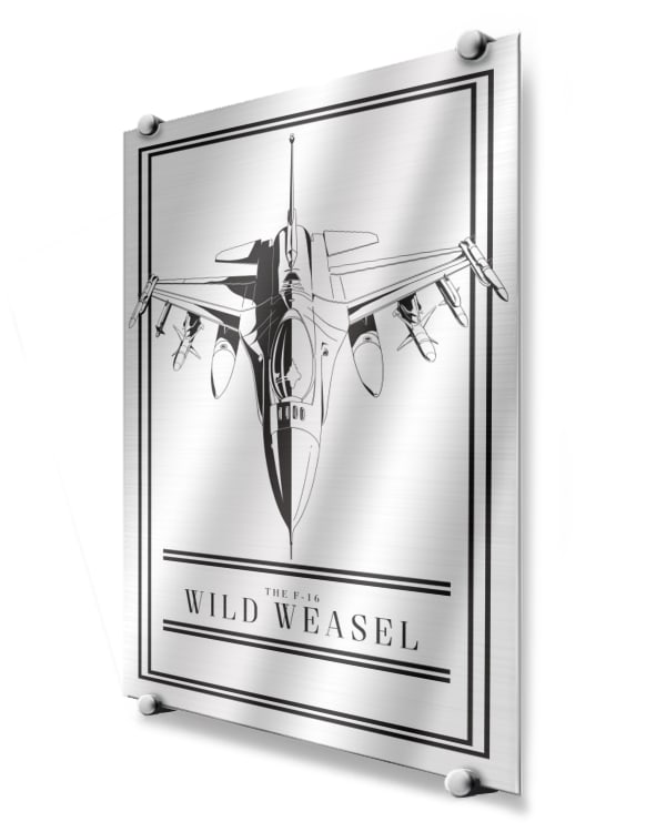 F-16 SEAD Modern Monochrome