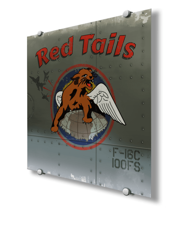 100FS Red Tails F-16 Nose Art