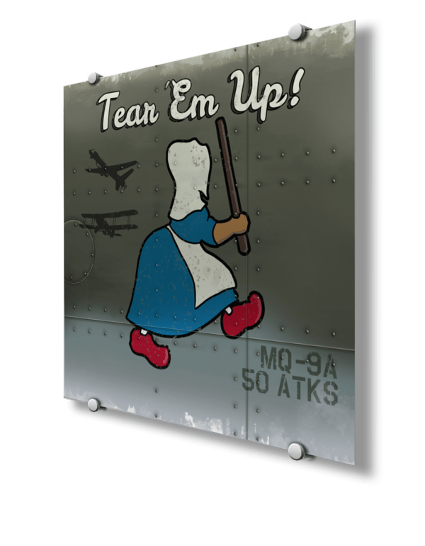 50 ATKS MQ-9A Nose Art by - Squadron Posters!