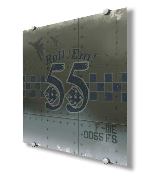 55th Fighter Squadron “Roll ‘Em” Nose Art