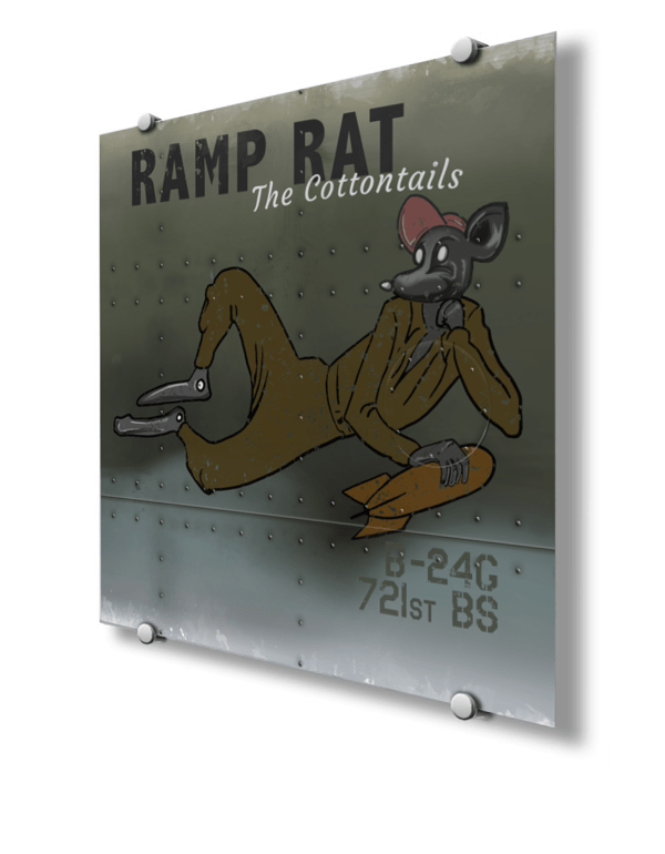721st BS Ramp Rat B-24G Nose Art
