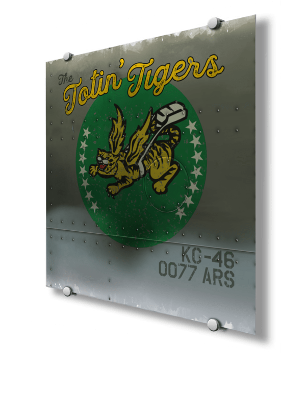 77 ARS KC-46 Totin Tigers Metal Nose Art