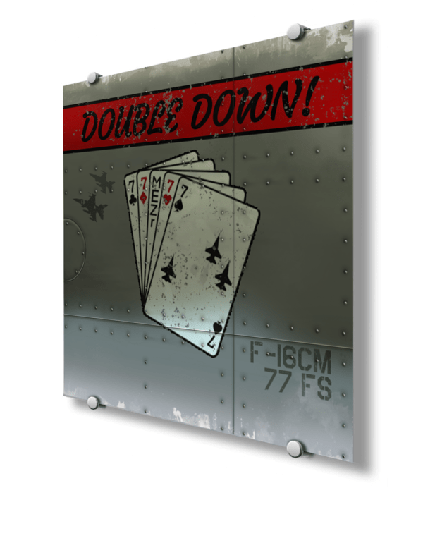 77th FS “Double Down!” Nose Art