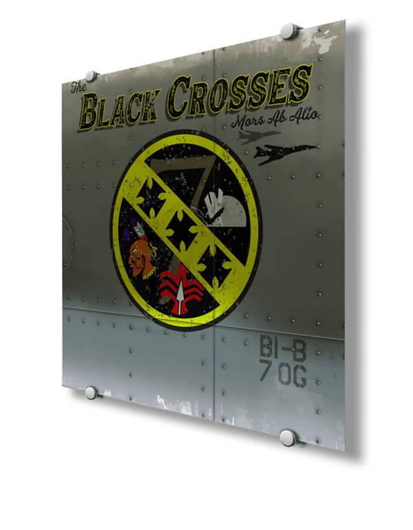 7th OG “Black Crosses” Nose Art