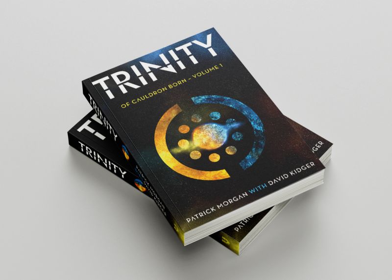 Two Trinity books stacked