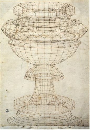 Paolo Uccello: vase in perspective, Uffizi Gallery, Florence