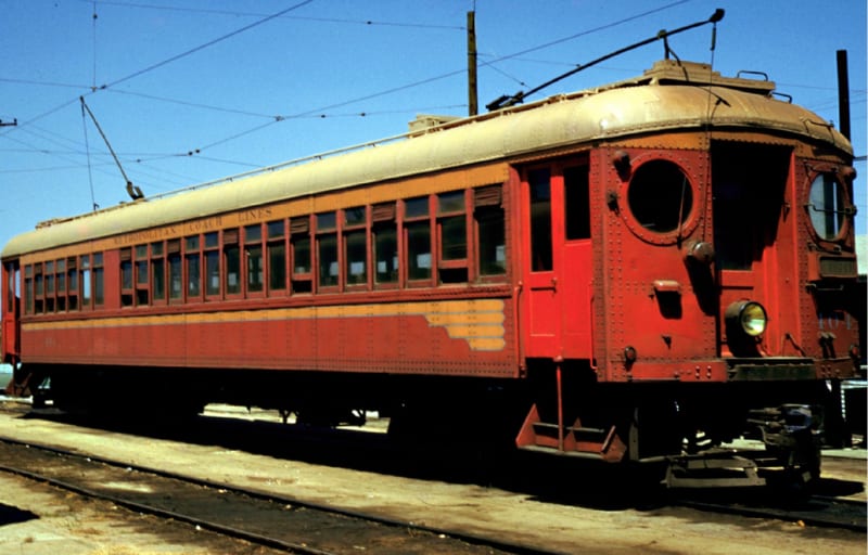 One of the Big Red Cars of the Pacific Electric Railroad