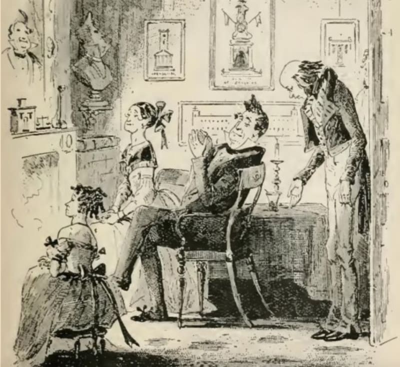 Mr Pecksniff in his parlour