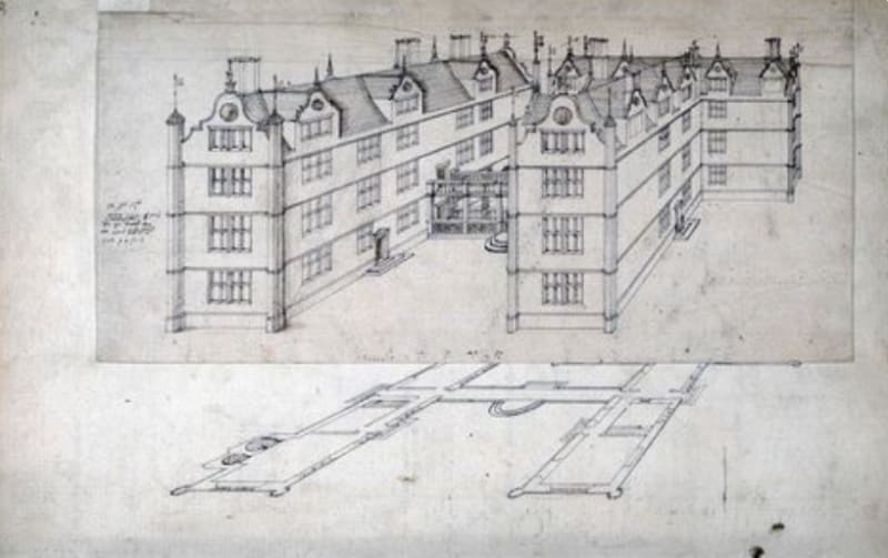 John Thorpe's country house whose plan made the letters I T