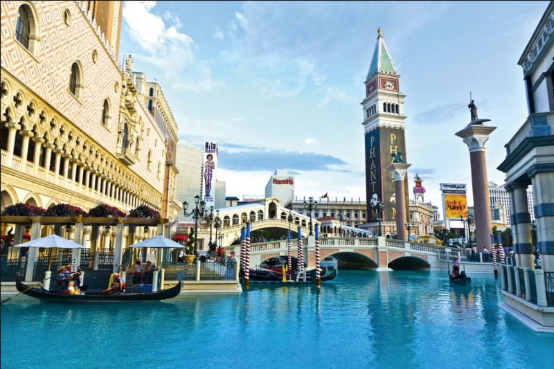 St Mark's Square at the Venetian Resort Hotel, Las Vegas