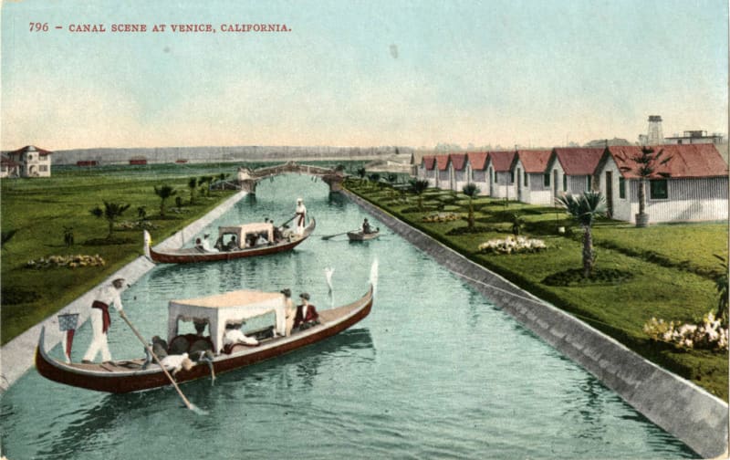 Postcard from Venice Beach, California, 1920s