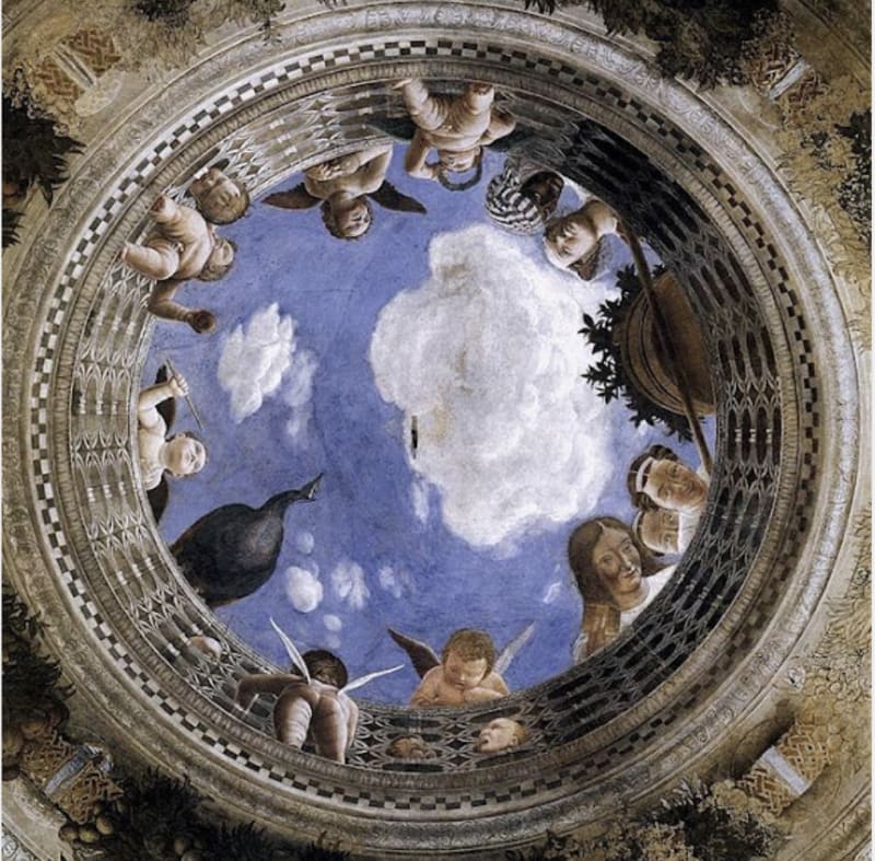 Andrea Mantegna, oculus in the roof of the Camera degli Sposi in the Ducal Palace in Mantua, 1460s