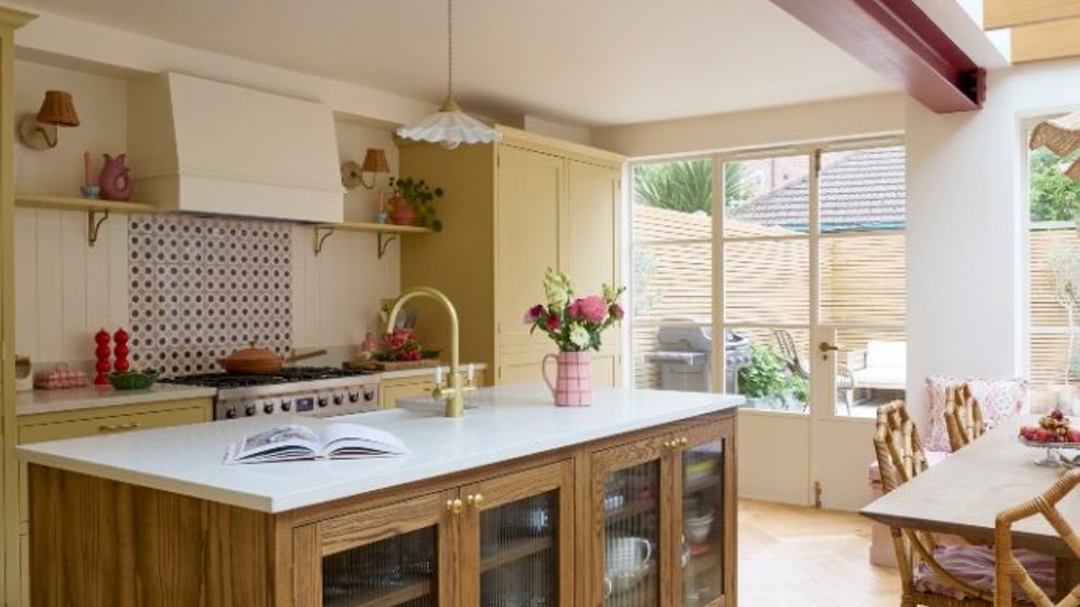 Yellow Kitchen Showcases Warm Wood and Cozy Nook Yellow Kitchen Showcases Warm Wood and Cozy Nook - yellow kitchen