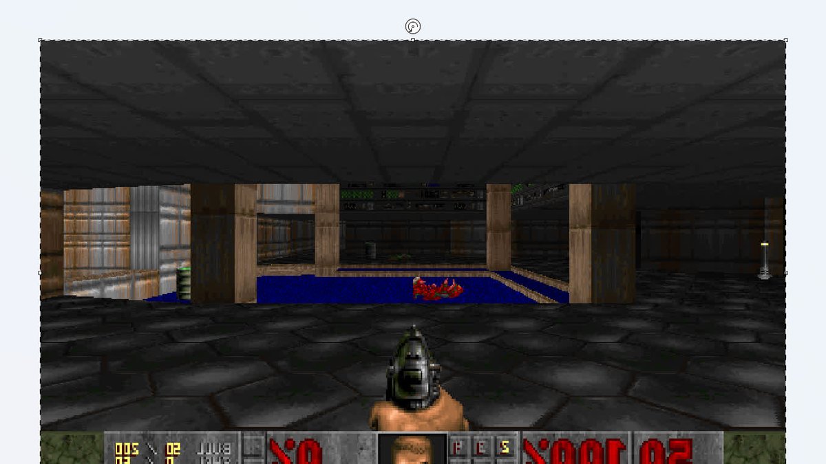 Doom runs in Microsoft Paint via clipboard trick - doom microsoft paint
