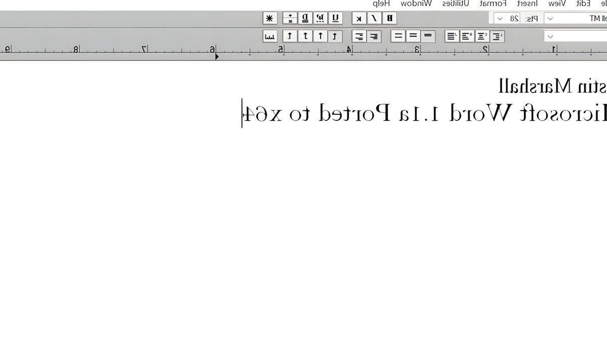 Old Word software runs on new computers - old word