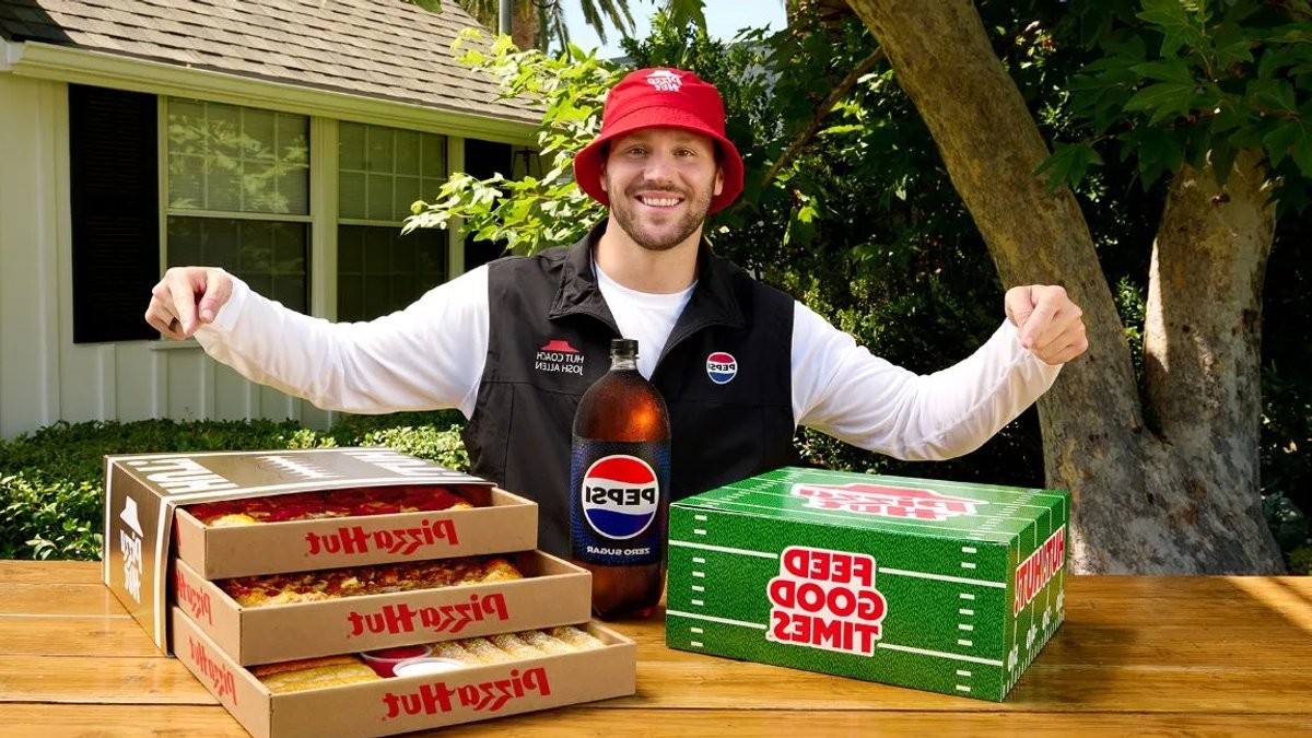 Allen Teams Up with Pizza Hut - josh allen