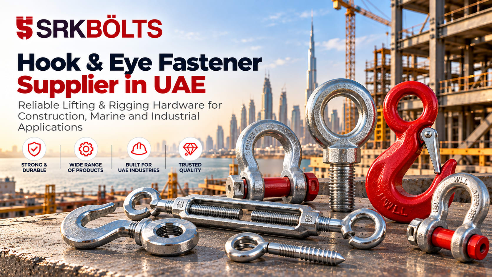 Strong Connections, Safer Lifting: How to Choose the Right Hook & Eye Fastener Supplier in UAE