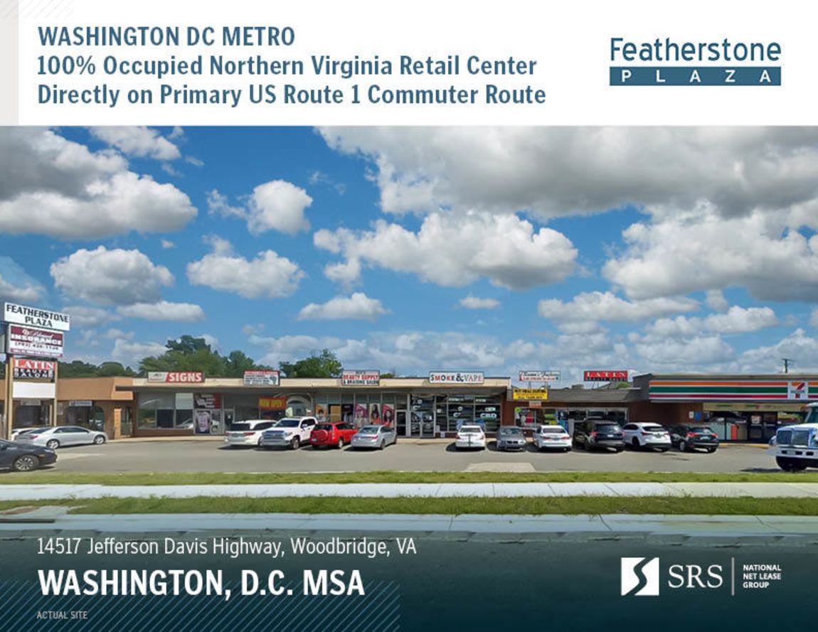 Woodbridge, VA Featherstone Plaza Retail investment sale in