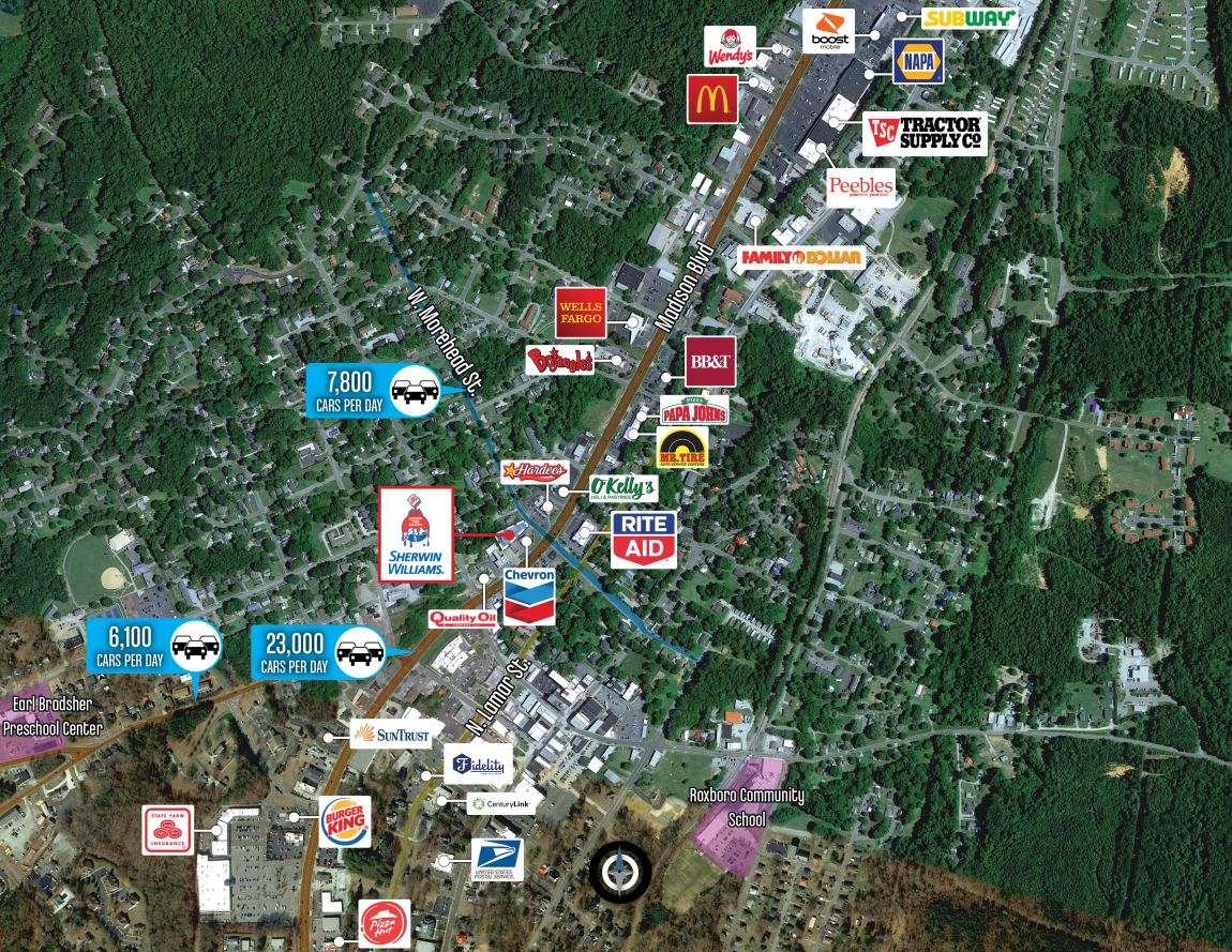 Roxboro, NC Sherwin Williams Retail for sale in Roxboro, North