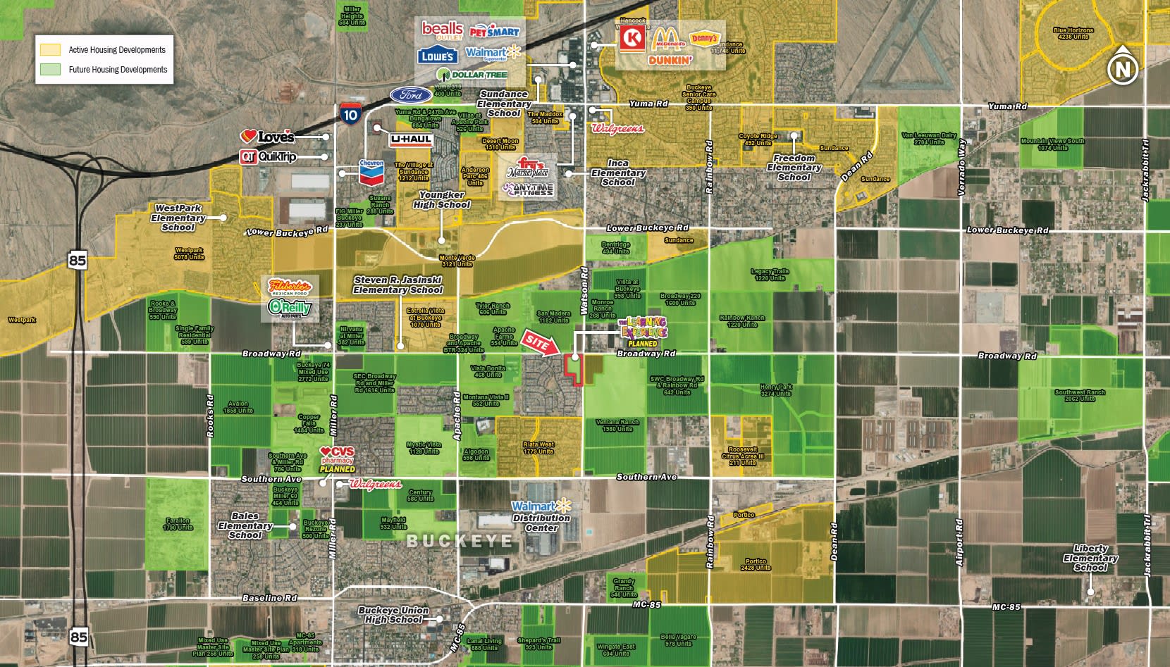 SWC Broadway Rd & Watson Rd | Land for sale in Buckeye, Arizona - SRS