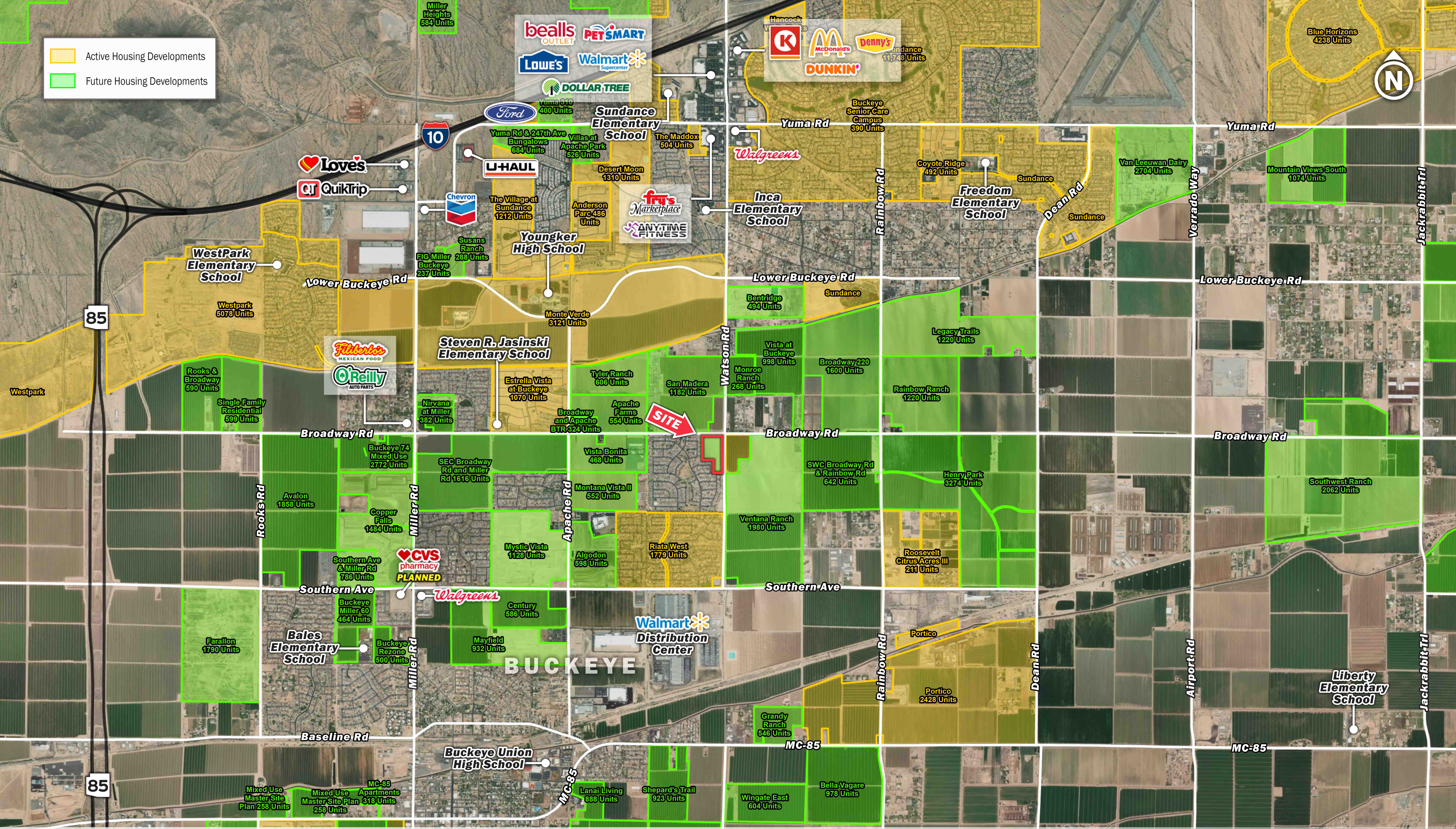 SWC Broadway Rd & Watson Rd | Land for sale in Buckeye, Arizona - SRS