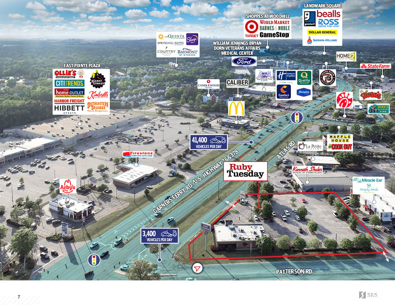 Ruby Sc Map Columbia, SC - Ruby Tuesday | Retail investment sale in Columbia, South ...