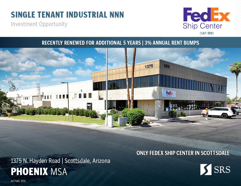 Scottsdale, AZ - FedEX | Industrial investment sale in Scottsdale